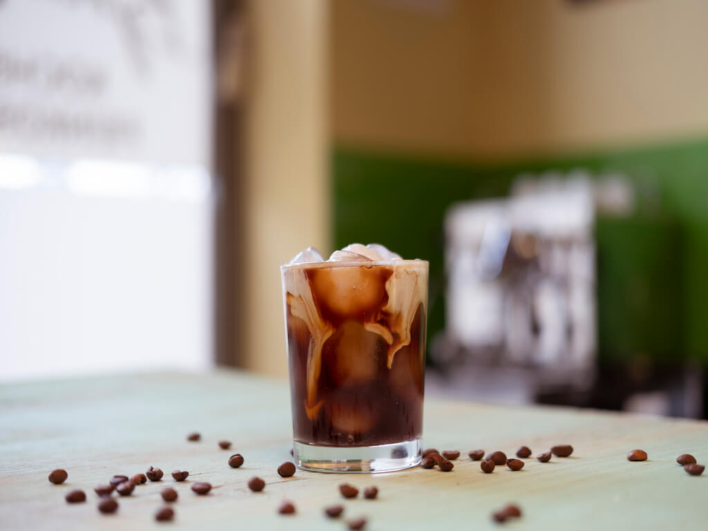 Veganer Eiskaffee