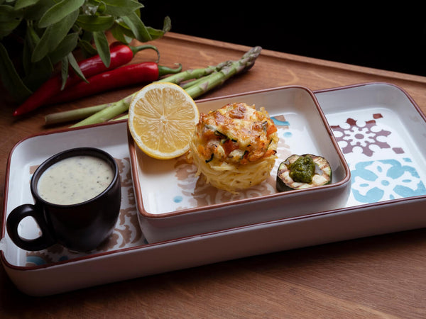 Weiße Spaghettinester