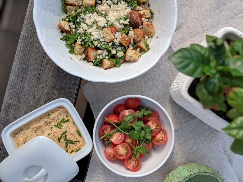 Jürgen’s vegetarischer Brotsalat