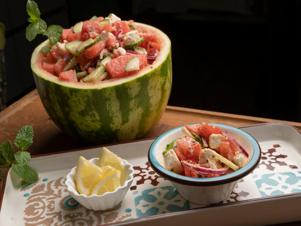 Sommerlicher Melone-Feta-Salat