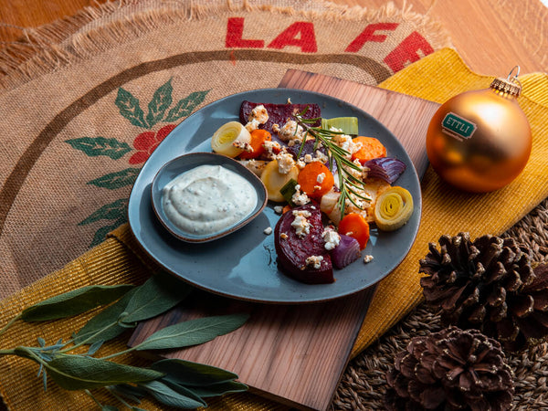 Corinna’s Buntes Ofengemüse mit Café de Paris Dip