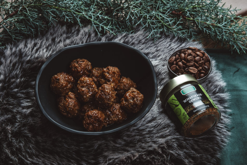 Kaffee-Honig-Knoblauch Fleischbällchen