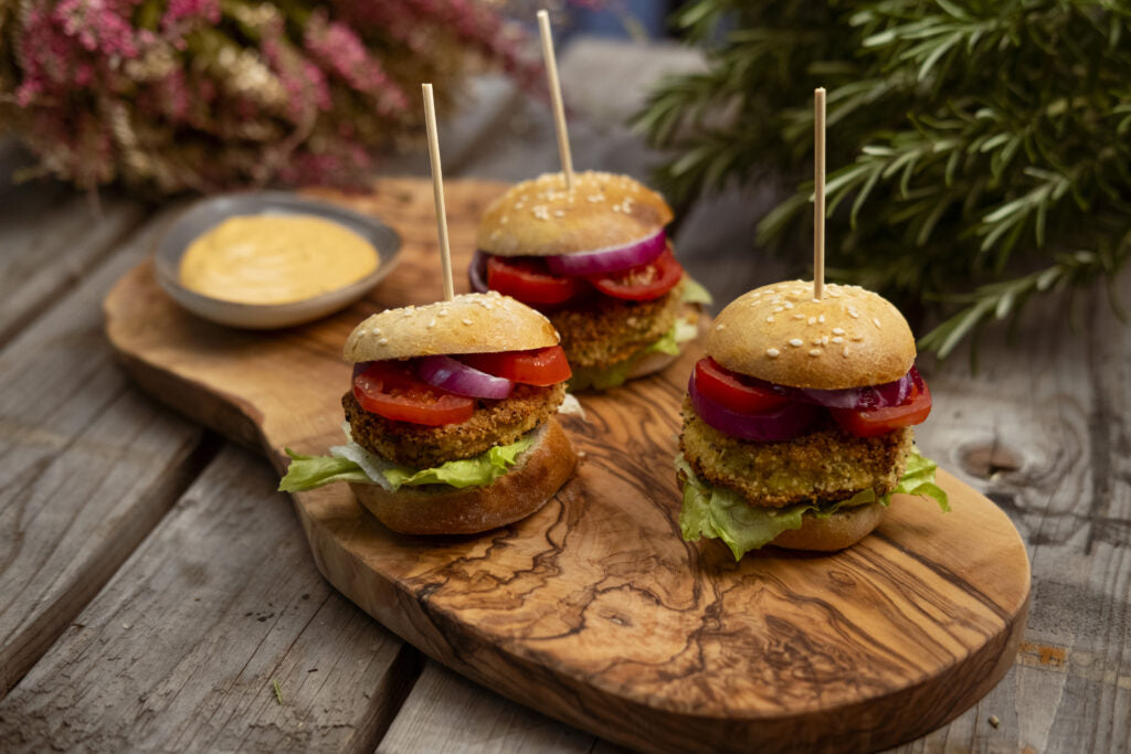 Kohlrabischnitzel-Burger