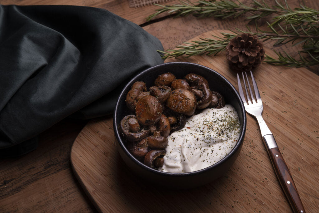 Theresa‘s Champignons mit Knoblauchsauce