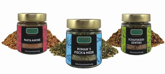 Echt ETTLI: Eigene Gewürzmischungen ins Glas gepackt
