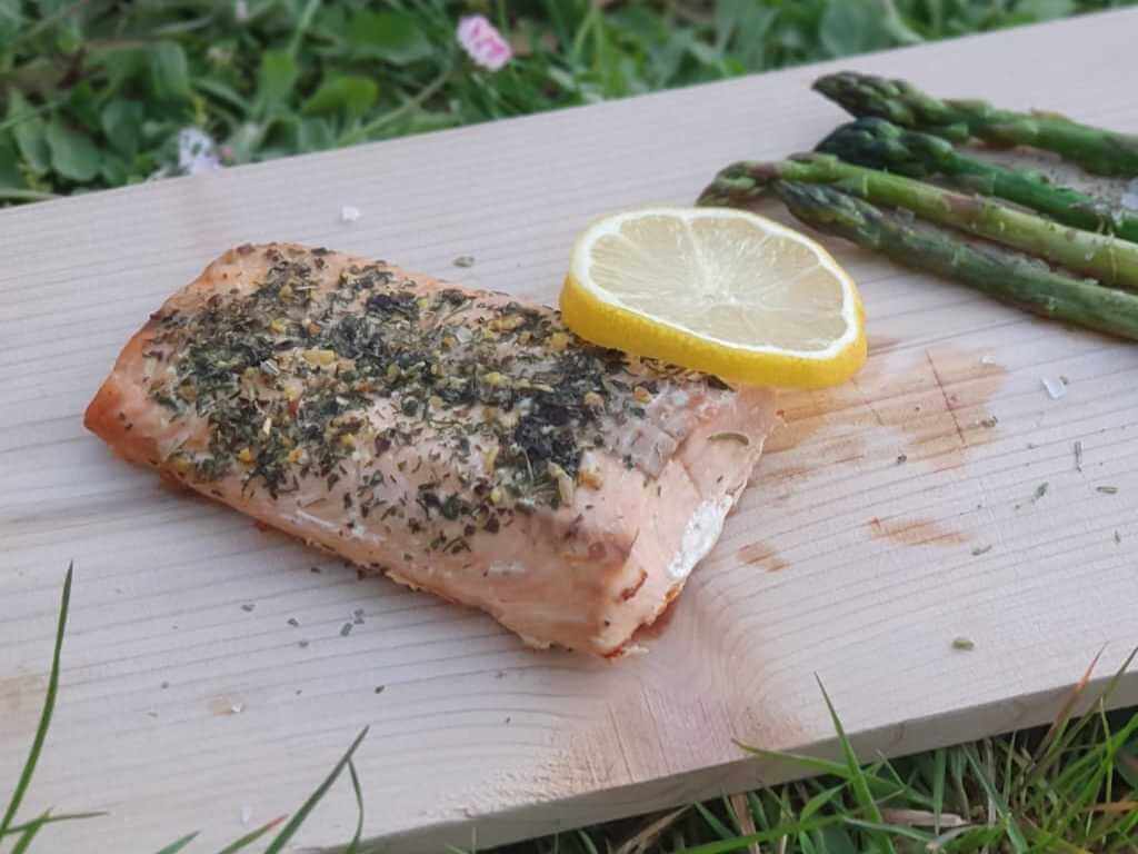 Lachs vom Grill