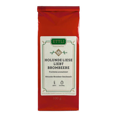 Verpackung Früchtetee Holunde Liebt Brombeere
