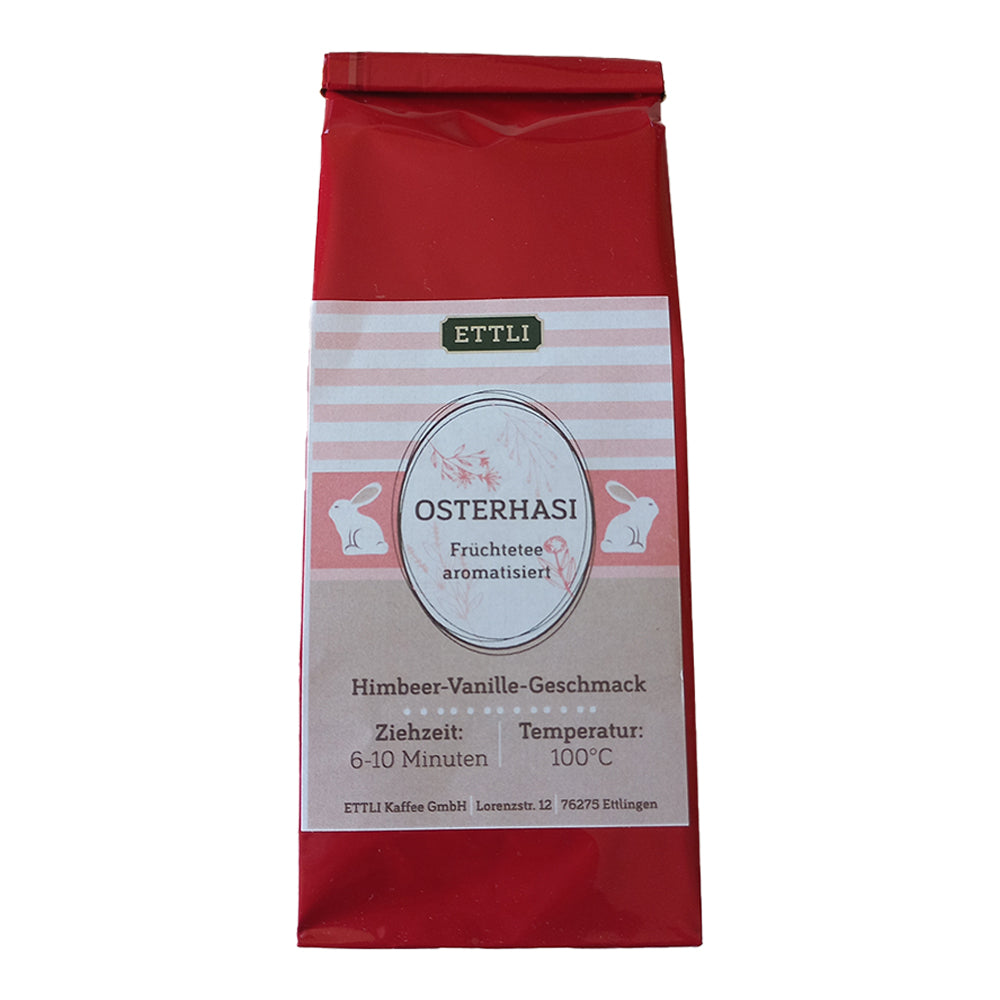 Früchtetee, aromatisiert - Osterhasi 100 g (Badische Himbeere)