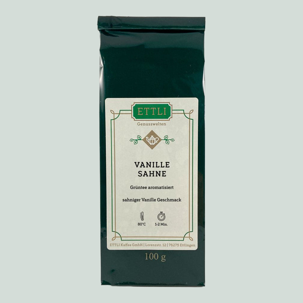 Grüntee, aromatisiert - Vanille-Sahne 100 g