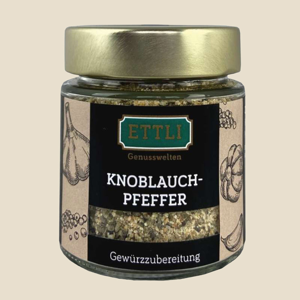 Knoblauchpfeffer 90 g im Schraubglas (Gewürzubereitung)