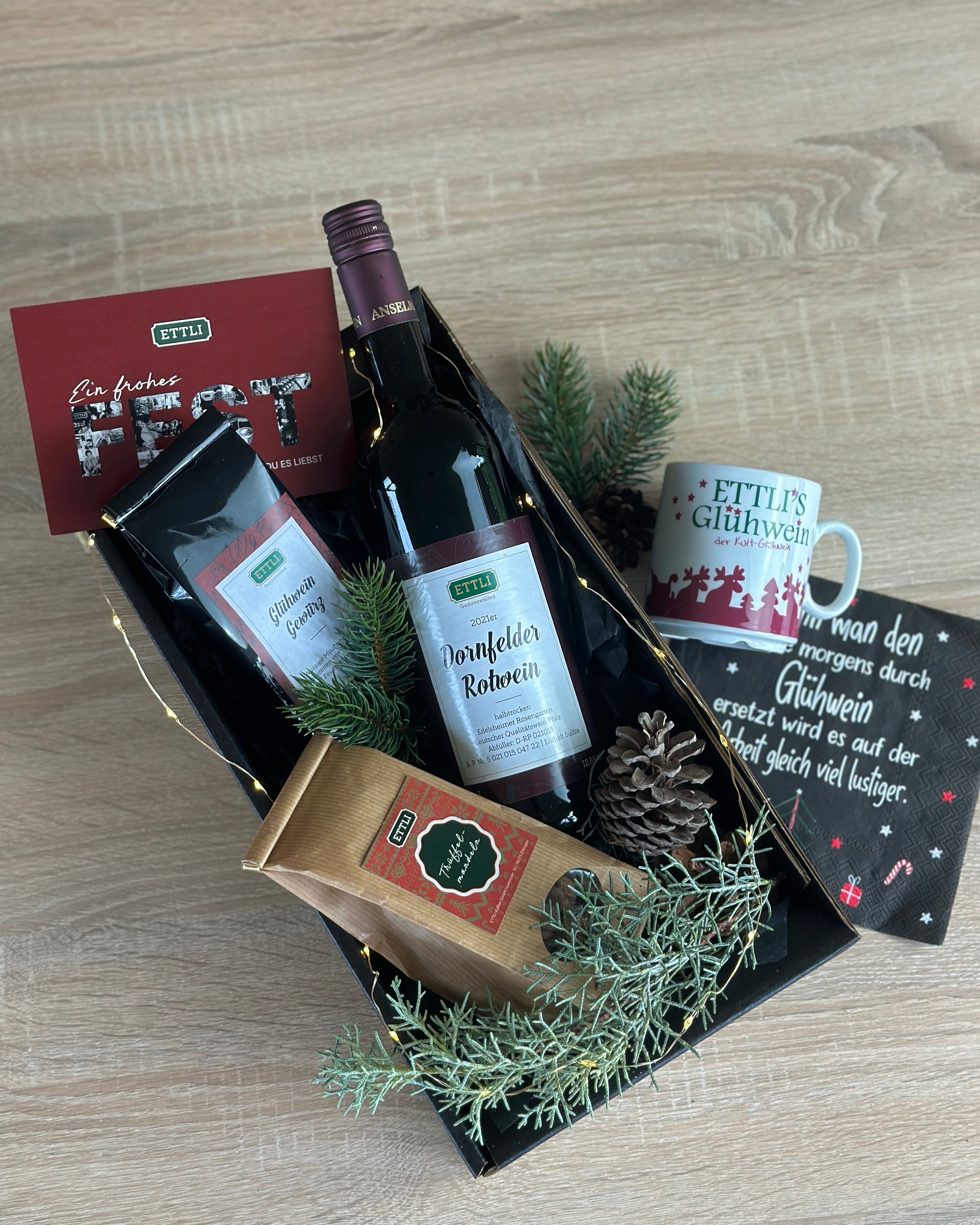 Glühweinpräsent "ETTLI's Kultglühwein"-mit Dornfelder Rotwein-