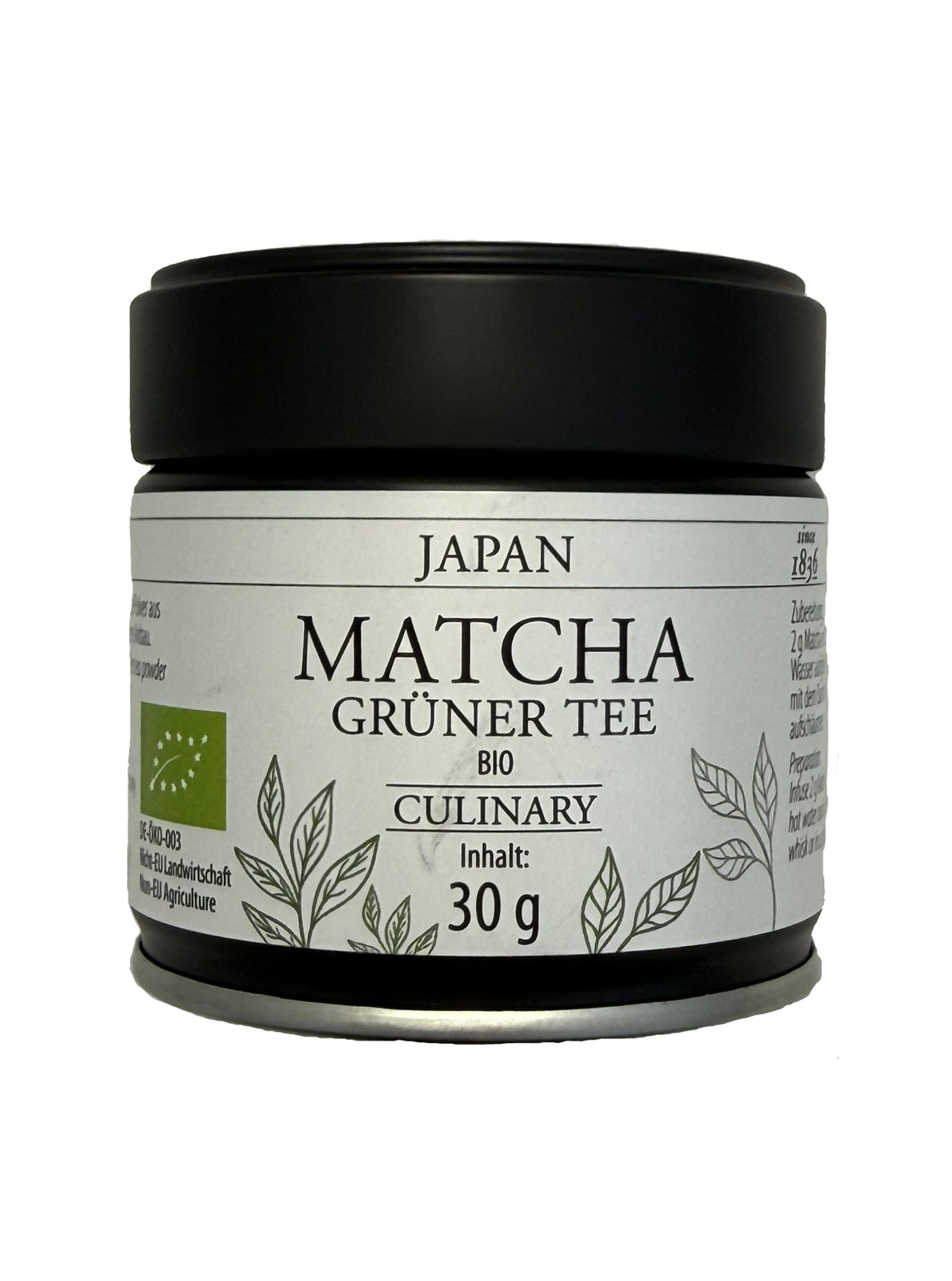 Bio Matcha – Grüner Tee aus Japan (Culinary Grade, 30 g)