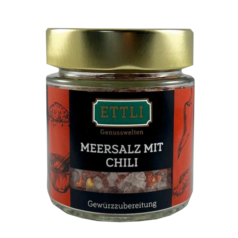 Meersalz mit Chili 120 g im Schraubglas