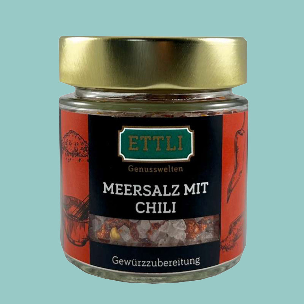 Meersalz mit Chili 120 g im Schraubglas