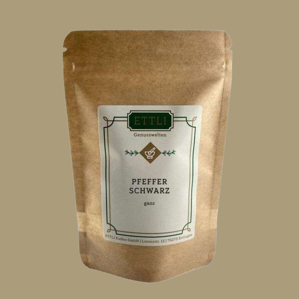 Pfeffer schwarz ganz
