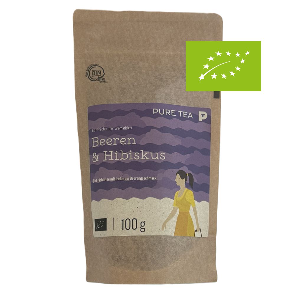 Früchtetee Bio Beeren & Hibiskus