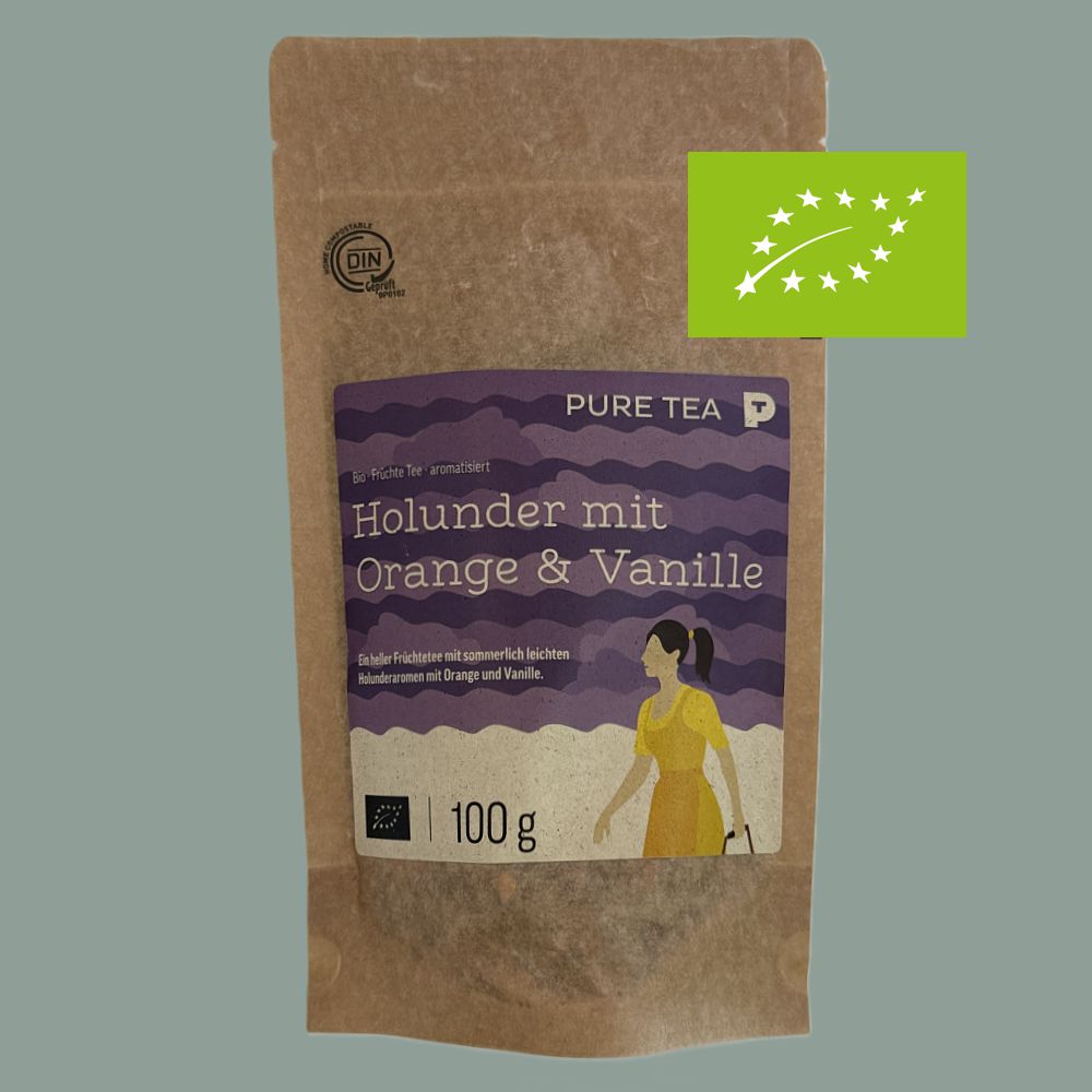 Früchtetee Bio Holunder mit Orange & Vanille