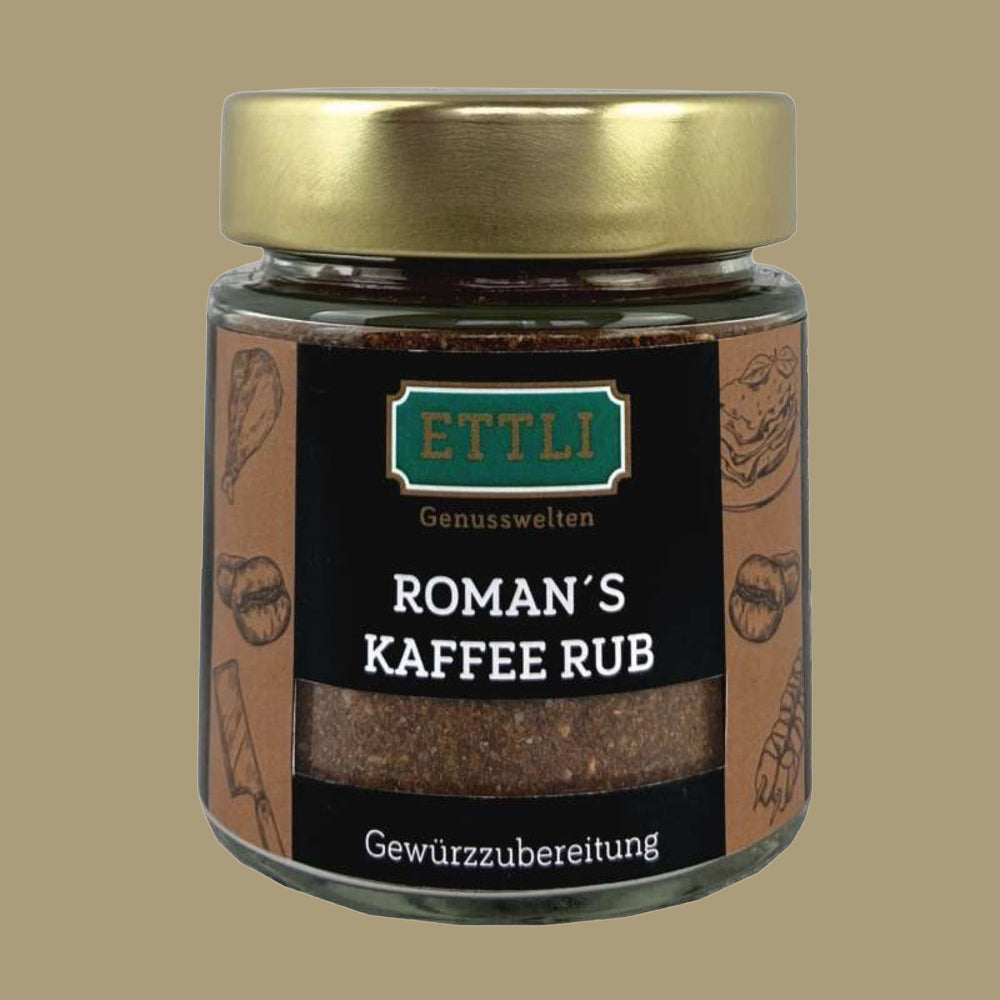 Roman's Kaffee Rub 70 g im Schraubglas (Gewürzzubereitung)