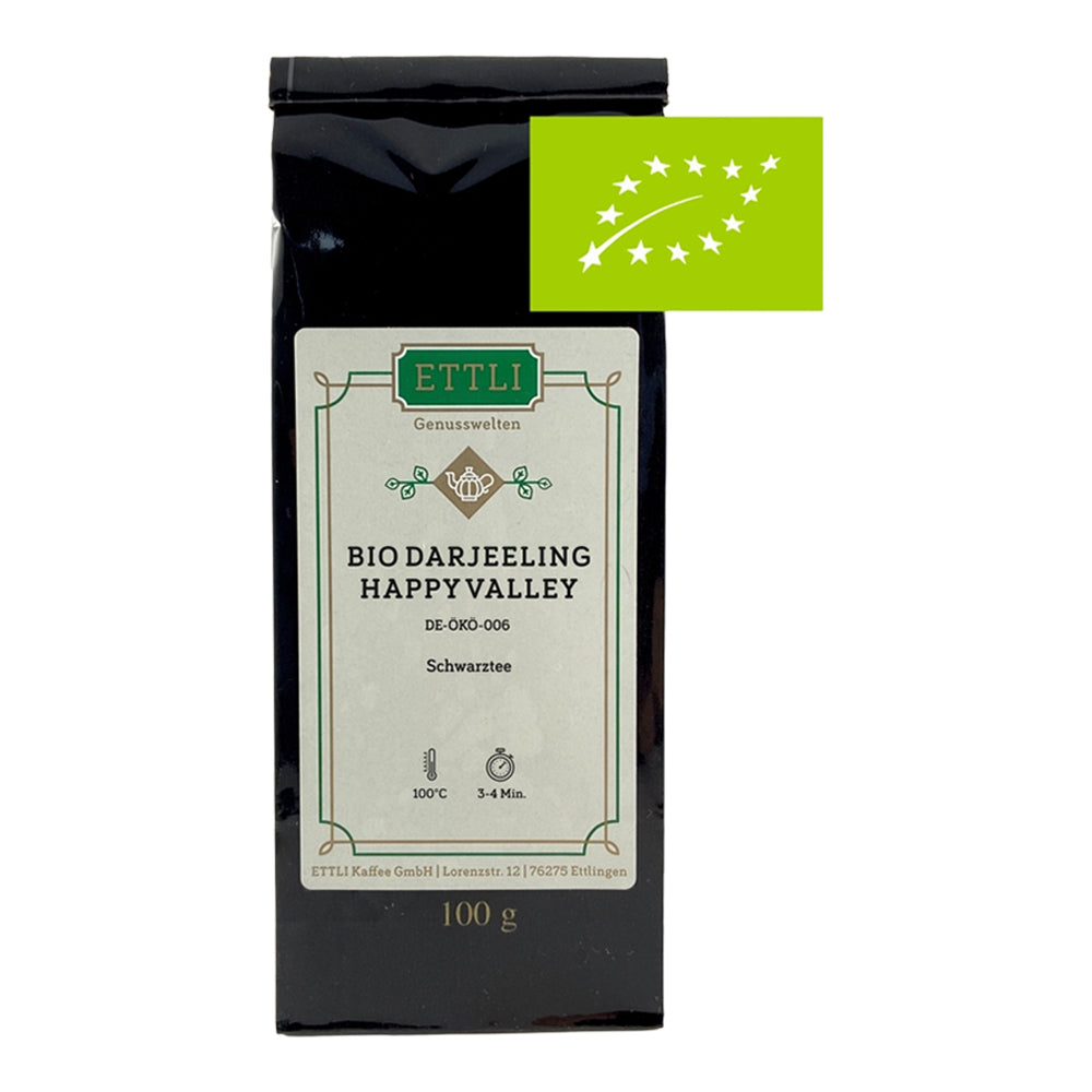 Schwarztee Bio Darjeeling FTGFOP1 Happy Valley 100 g 100 gS.F. DE-ÖKO-006