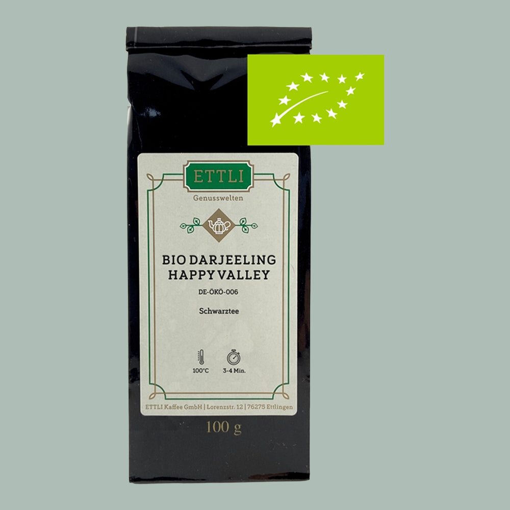 Schwarztee Bio Darjeeling FTGFOP1 Happy Valley 100 g 100 gS.F. DE-ÖKO-006