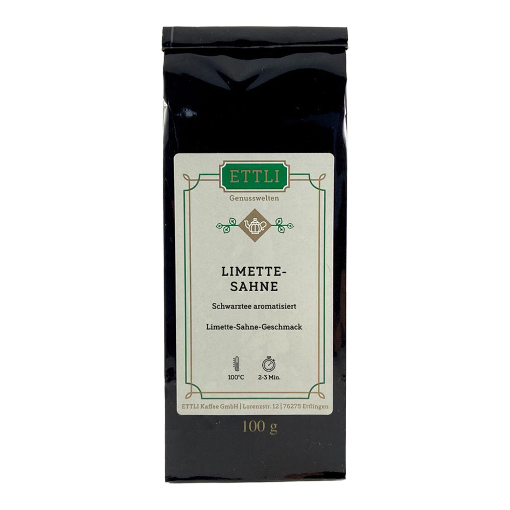 Schwarztee - Limette Sahne 100 g