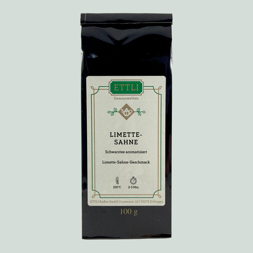 Schwarztee - Limette Sahne 100 g