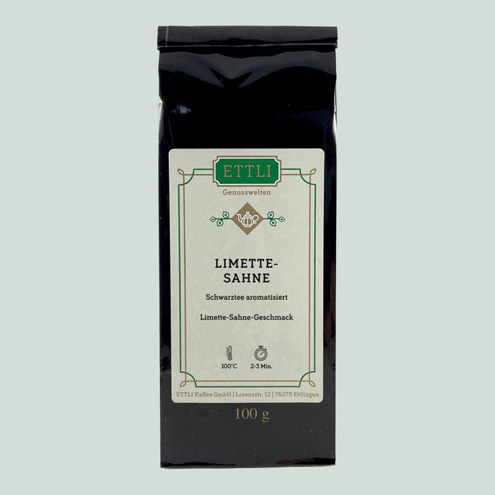 Schwarztee - Limette Sahne 100 g