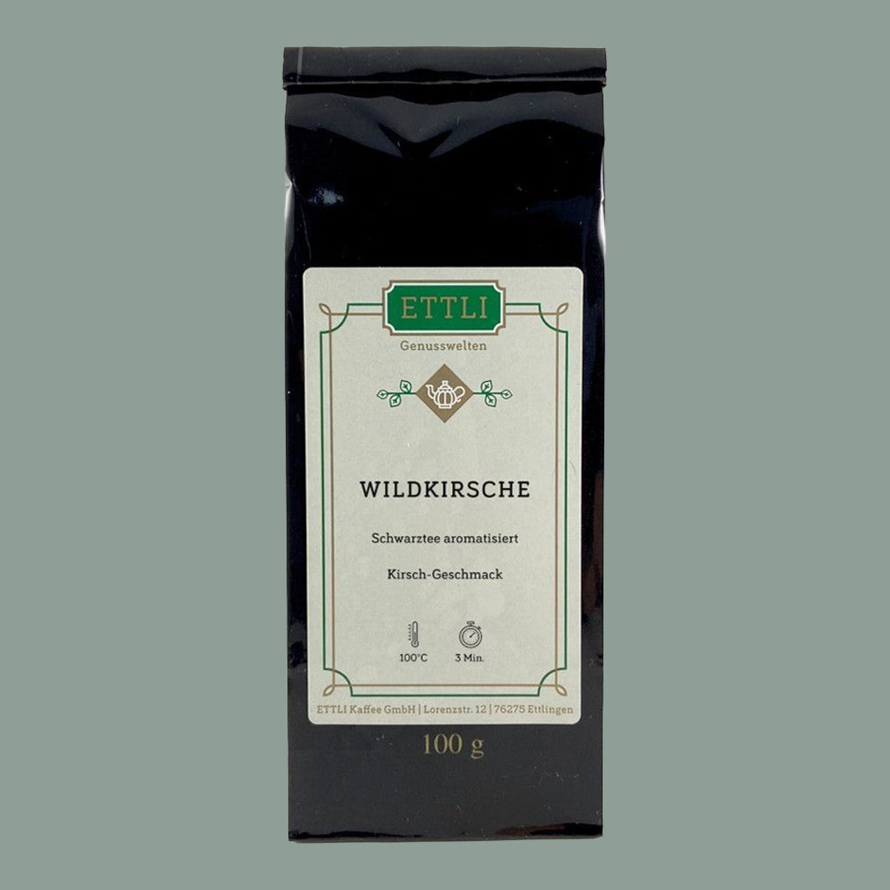 Schwarztee, aromatisiert - Wildkirsche 100 g