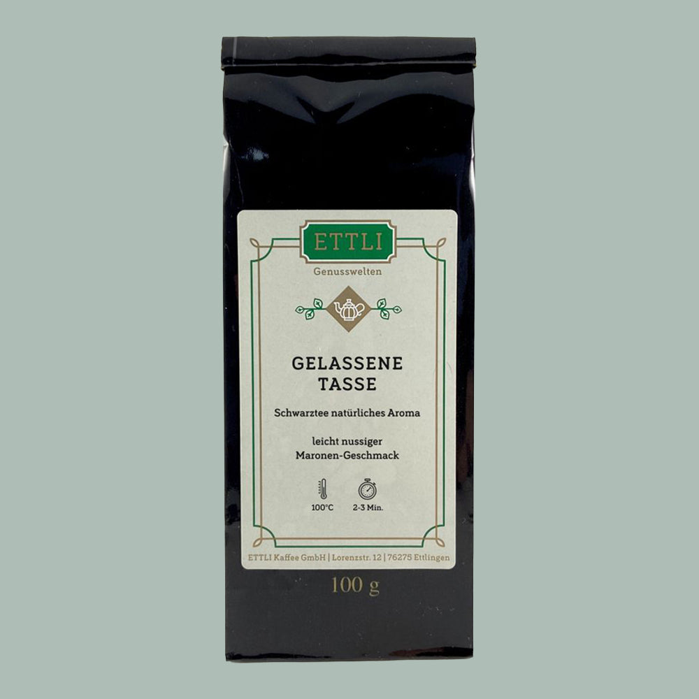 Schwarztee mit natürlichem Aroma – Gelassene Tasse 100 g