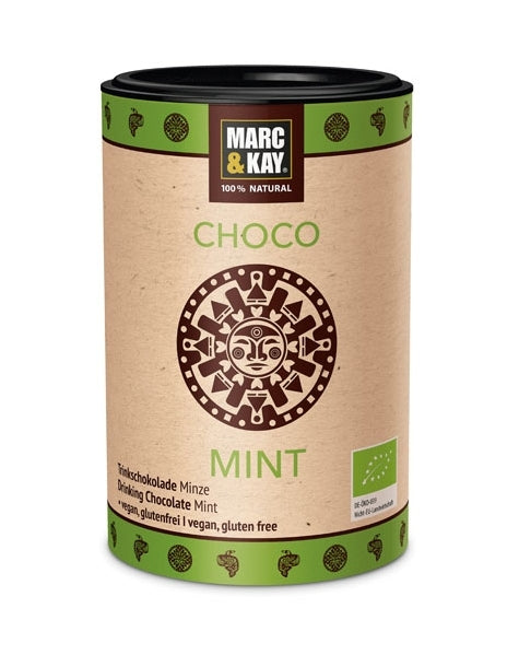 Bio Trinkschokolade "Choco Mint" 250g DoseMinz - Geschmack -DE-ÖKO-039-
