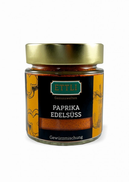 Paprika edelsüss 70g im Schraubglas
-ungarisch-