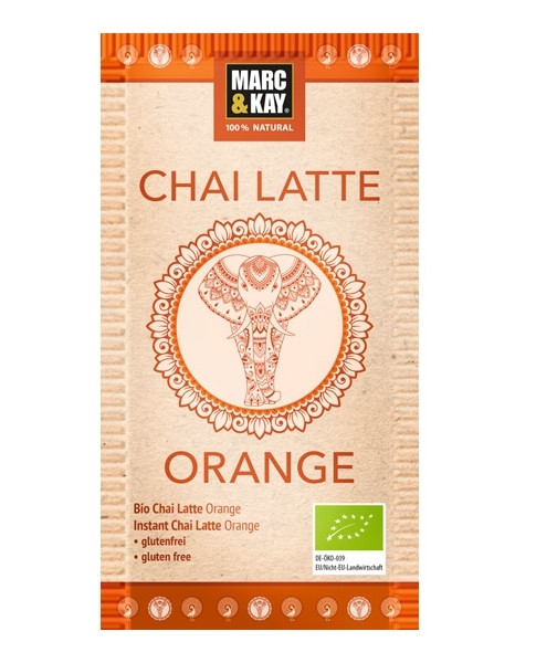 Bio Chai Latte &quot;Orange&quot; 25 g Tüte Orangen - Geschmack -DE-ÖKO-039-
