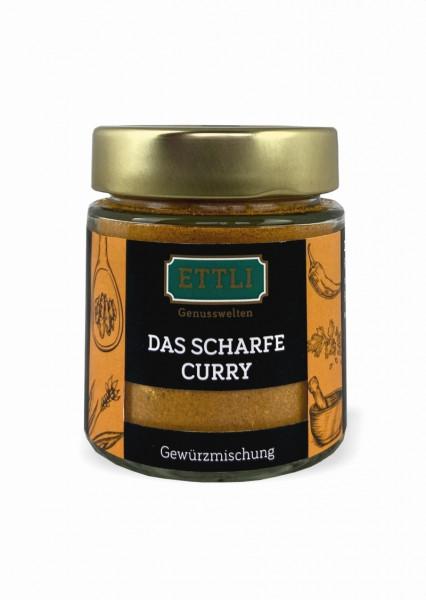 Das SCHARFE Curry 70g im Schraubglas
-Gewürzmischung-