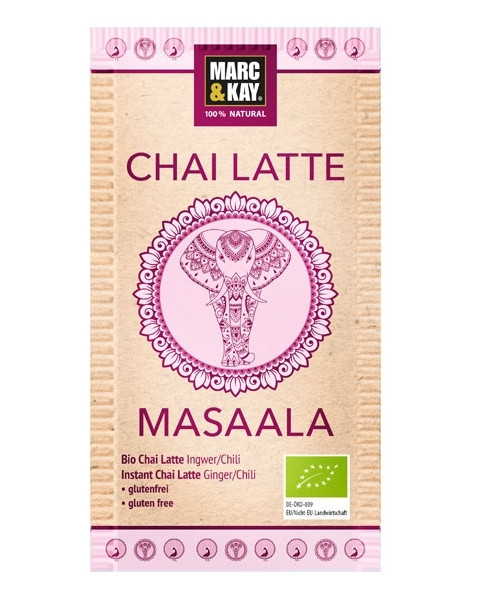 Bio Chai Latte "Masaala" 25g Tüte
Ingwer/Chili - Geschmack