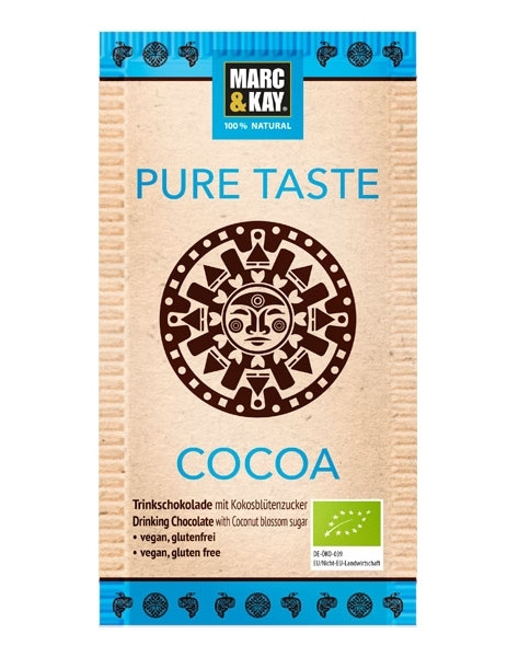 Bio Trinkschokolade &quot;Pure Taste&quot; 25g Tüte -DE-ÖKO-039-