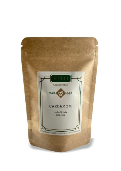 Cardamom in der Schale 20g
-Kapseln-